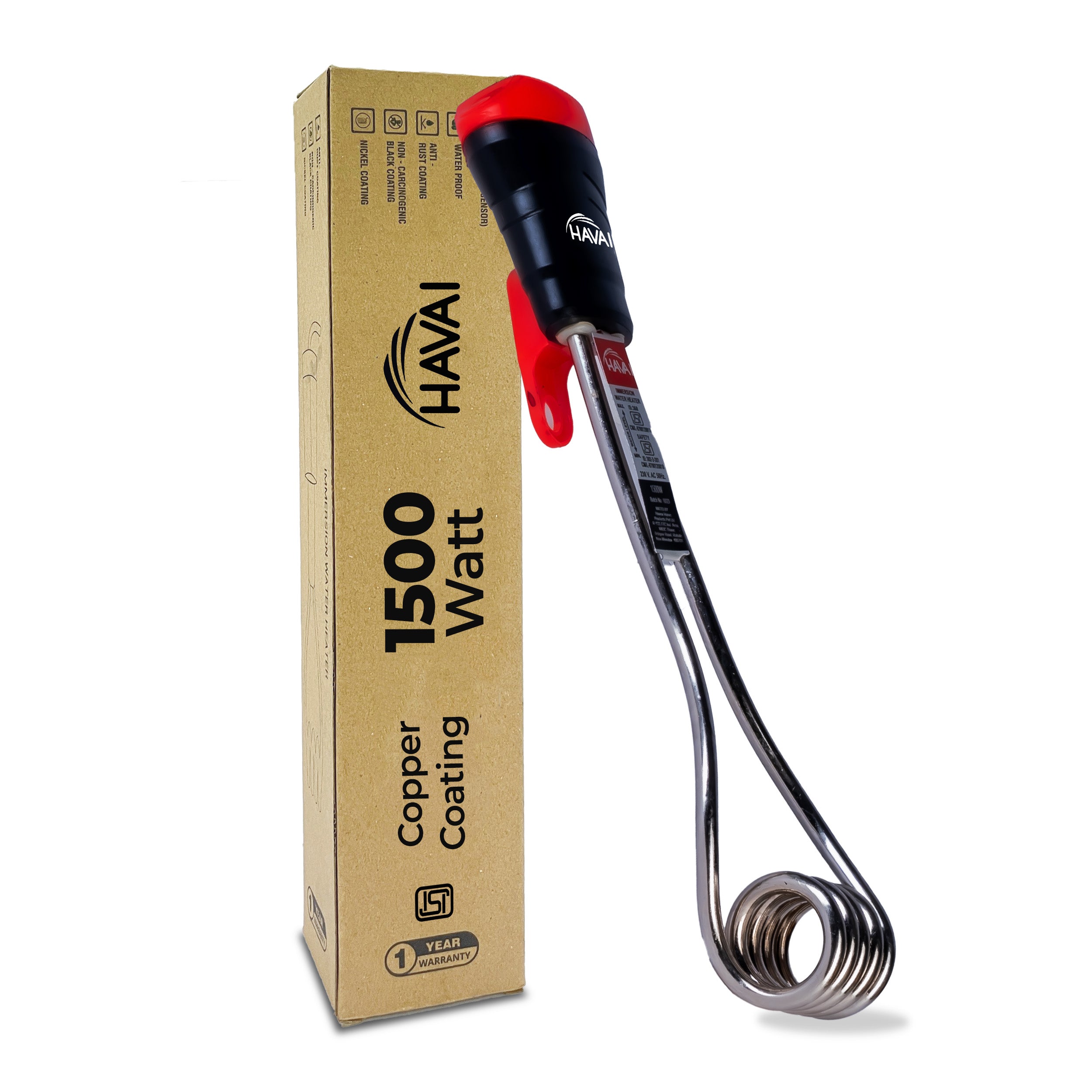 Havai Immersion Rod with Copper Coating |Rust Resistant Instant