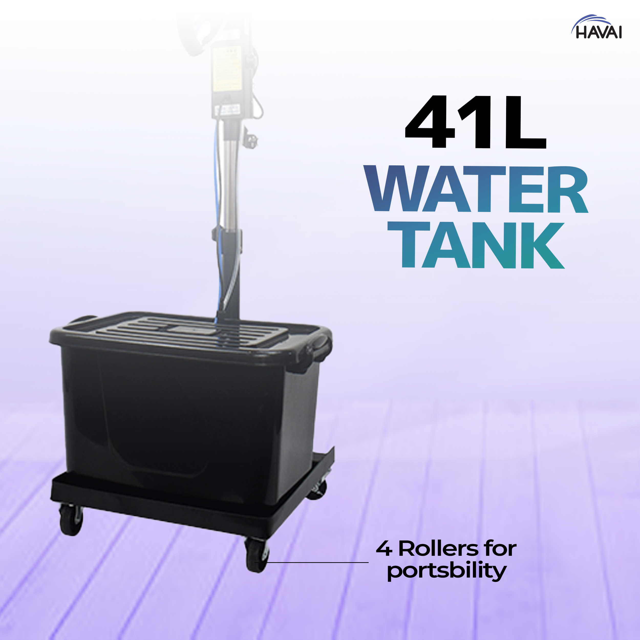 HAVAI BLDC Mist Fan 26 inch with Adjustable Rod, 41 Litre Tank, Assembly Included