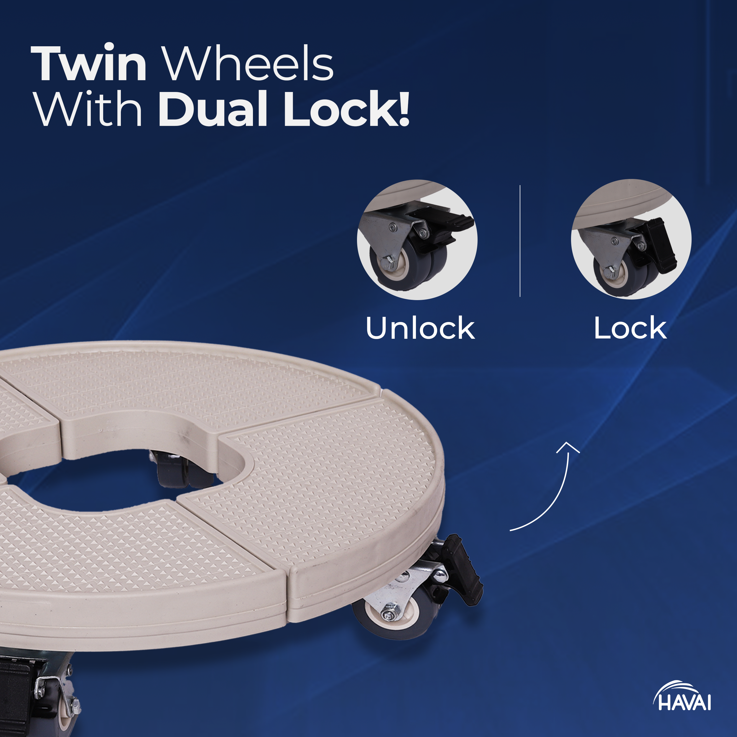 HAVAI Plant Stand with Wheels Heavy Duty, 20" Adjustable Plant Mover / Stroller with Wheels, Large Plant Cart for Vertical Garden, Vertical Planters, Patio Umbrella Base, Plant Pots