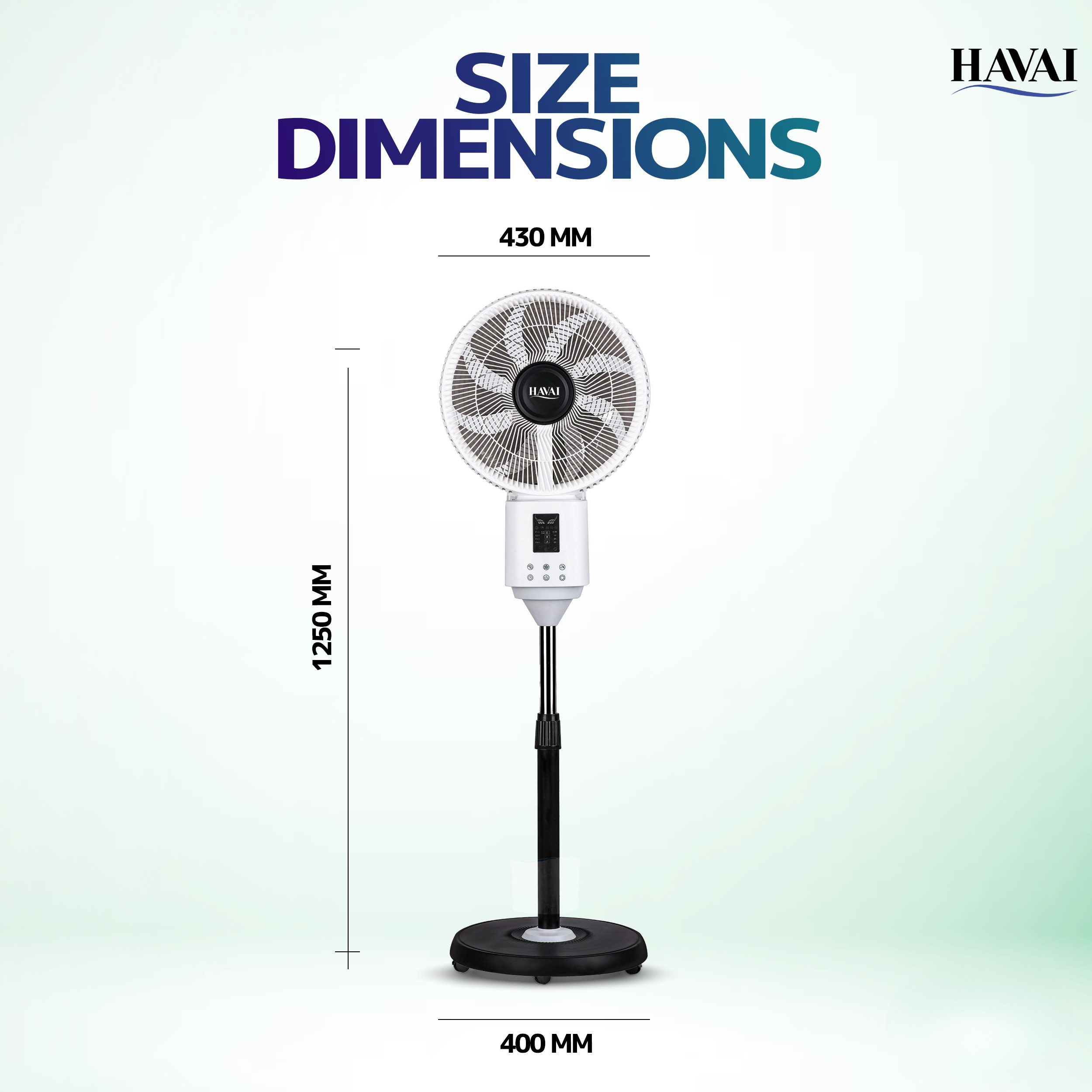 BLU X BLDC Mist Pedestal Fan – 16” Residential BLDC Mist Fan|Low Noise|Remote and Touch Enabled|2.2 Litre Detachable Tank | Installation Included (White, Pack of 1)