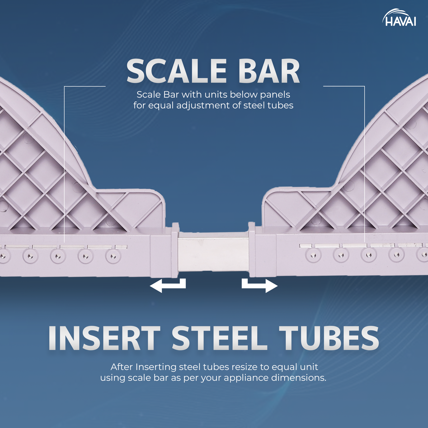 HAVAI Premium Trolley Stand with Wheels – For Heavy Duty Adjustable Top Load Washing Machine/Refrigerator/Fridge/Dishwasher/Air Cooler: Colour - Bluish Grey