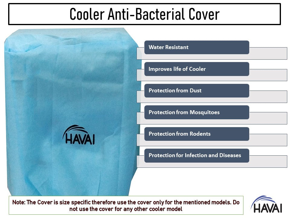 HAVAI Anti Bacterial Cover for Maharaja Hybridcool 65Litre Desert Cooler Water Resistant.Cover Size(LXBXH) cm: 60.2 X 45 X 124.5