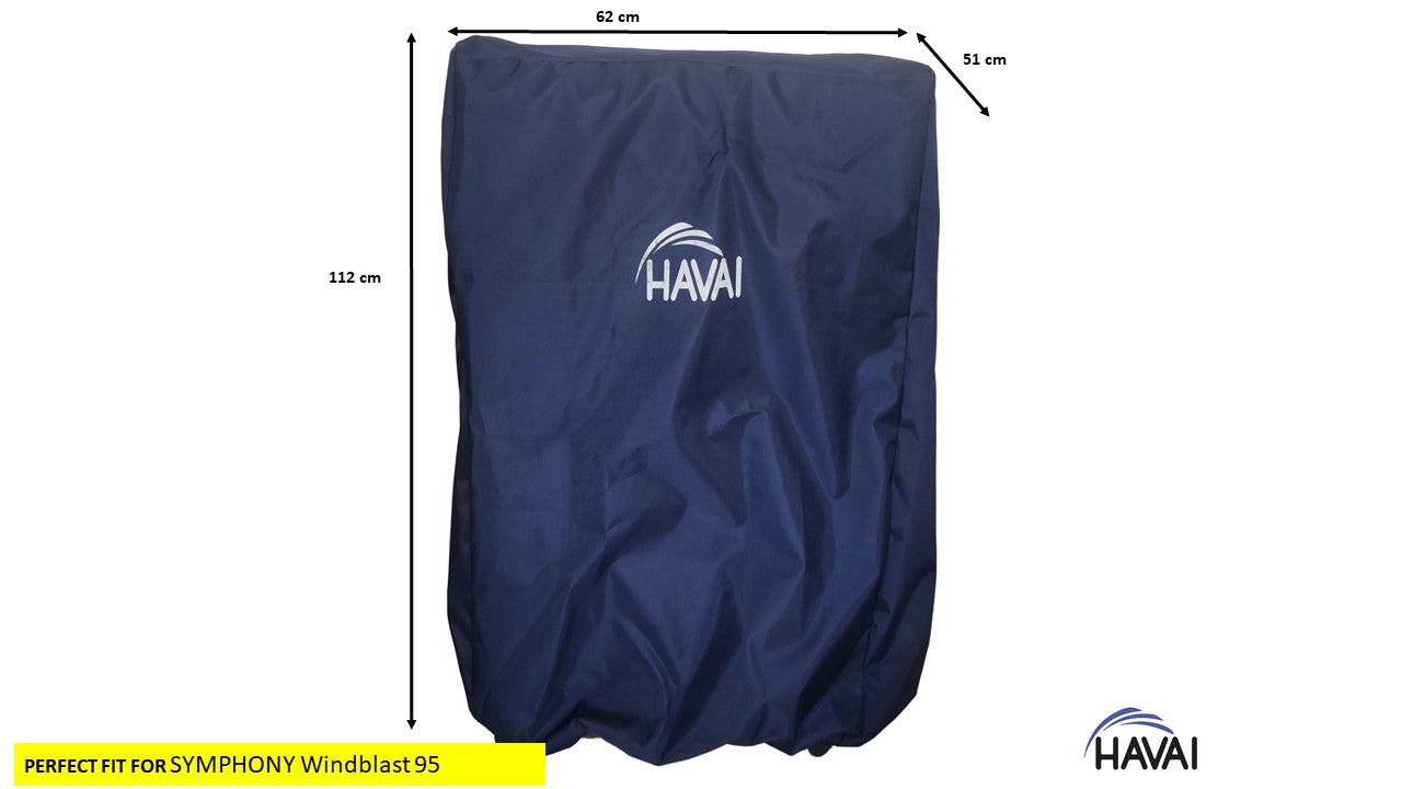HAVAI Premium Cooler Cover for Symphony Windblast 95 Litre Desert Cooler Water Resistant.Cover Size(LXBXH) cm: 62x 51 x 112