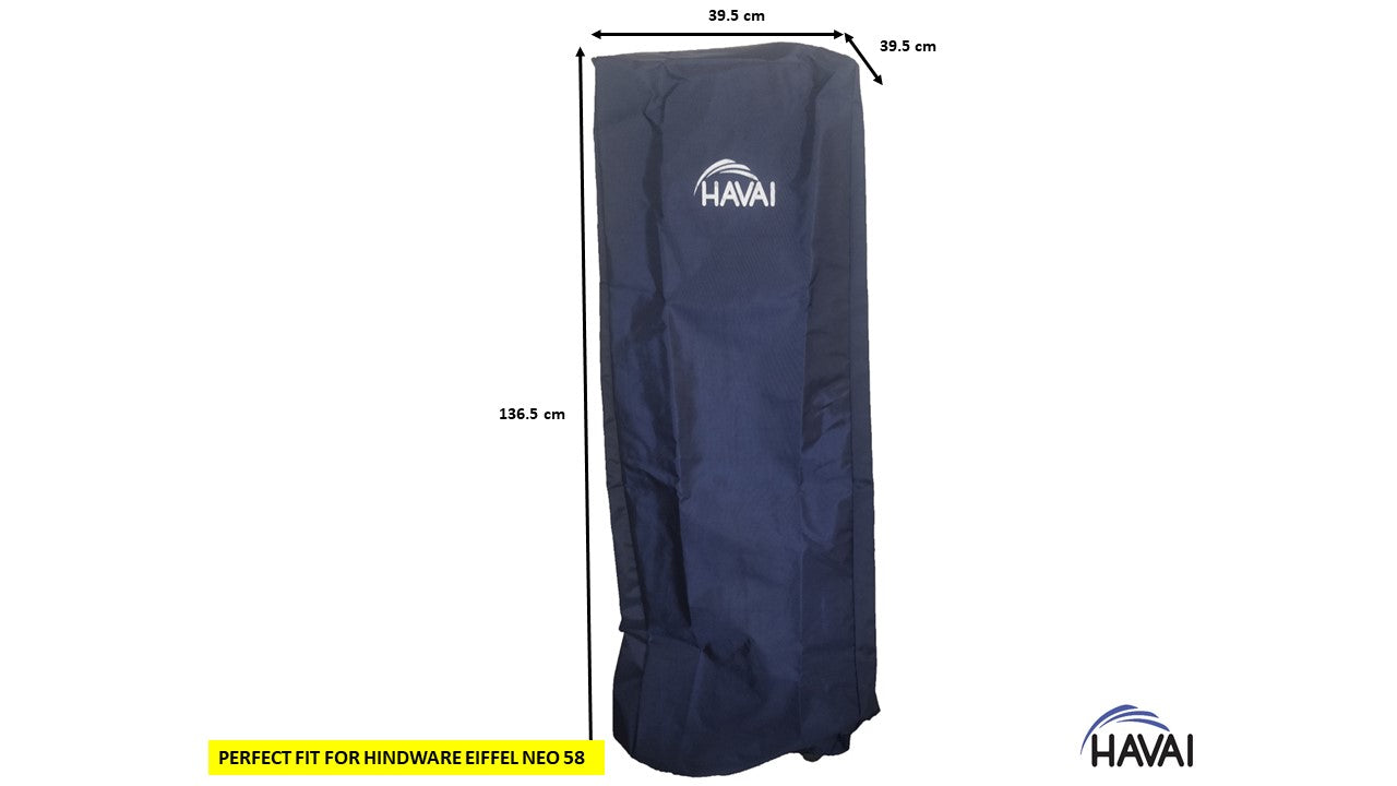 HAVAI Premium Cooler Cover for HINDWARE EIFFEL NEO 58 Litre Tower Cooler Water Resistant.Cover Size(LXBXH) cm: 39.5 X 39.5 X 136.5