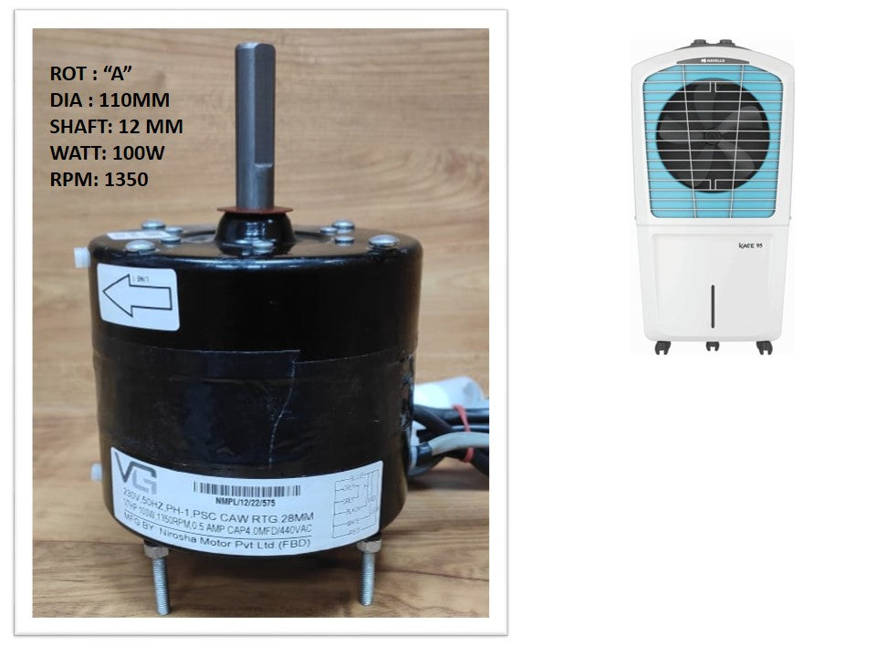Main/Electric Motor - For Havells Kace 75 Litre Desert Cooler