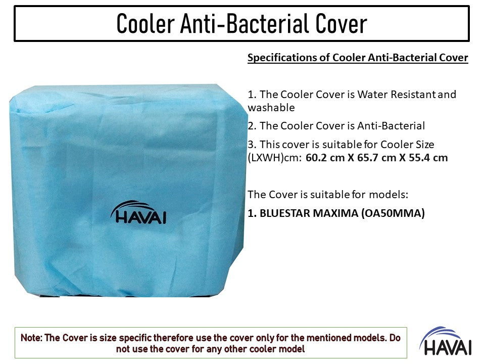 HAVAI Anti Bacterial Cover for Bluestar MAXIMA (OA50MMA) Window Cooler Water Resistant.Cover Size(LXBXH) cm: 60.2 x 65.7 x 55.4
