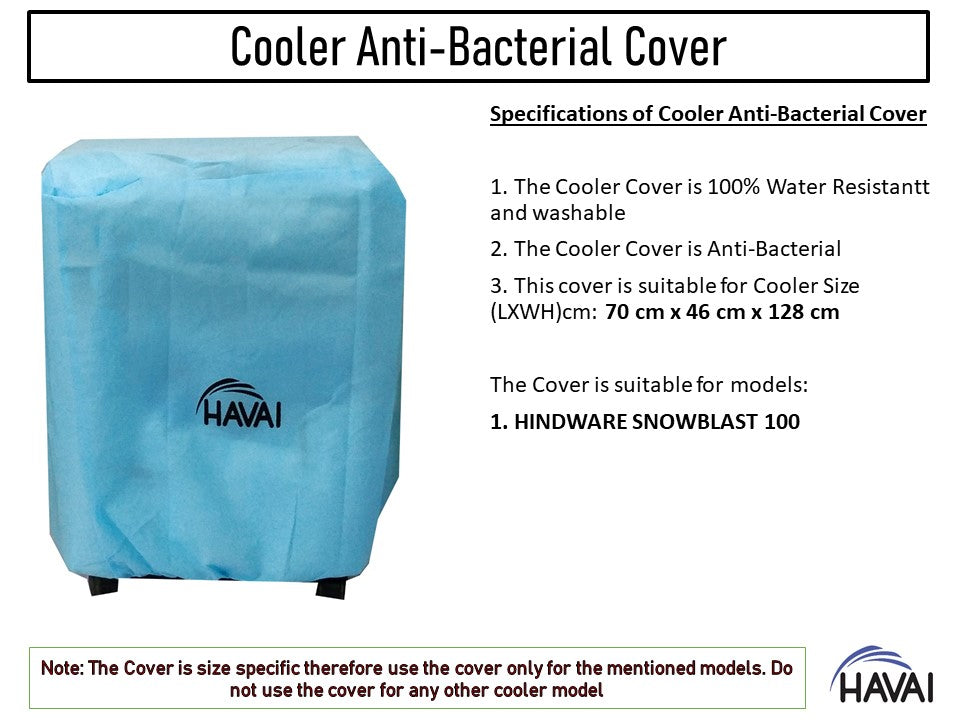 HAVAI Anti Bacterial Cover for Hindware SNOWBLAST 100 Litre Desert Cooler Water Resistant.Cover Size(LXBXH) cm: 70x46x128