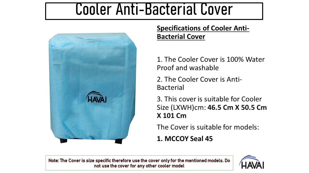 HAVAI Anti Bacterial Cover for McCoy Seal 45 Litre Desert Cooler Water Resistant.Cover Size(LXBXH) cm:46.5 x 50.5 x 101