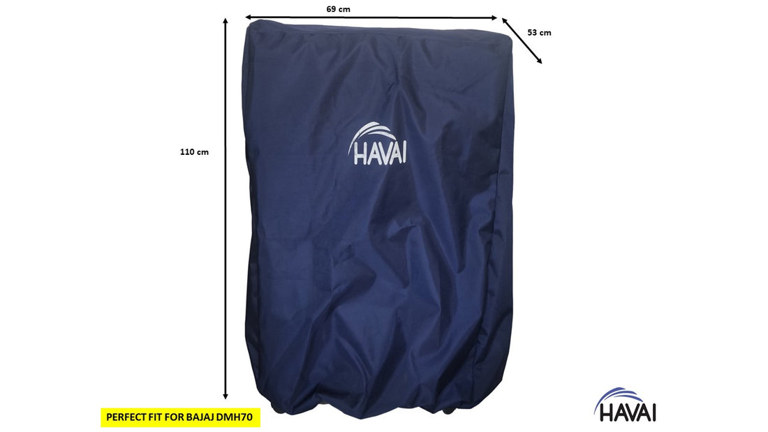 HAVAI Premium Cover for BAJAJ DMH70 Litre Desert Cooler 100% Waterproof Cover Size(LXBXH) cm:69 x 53 x 110