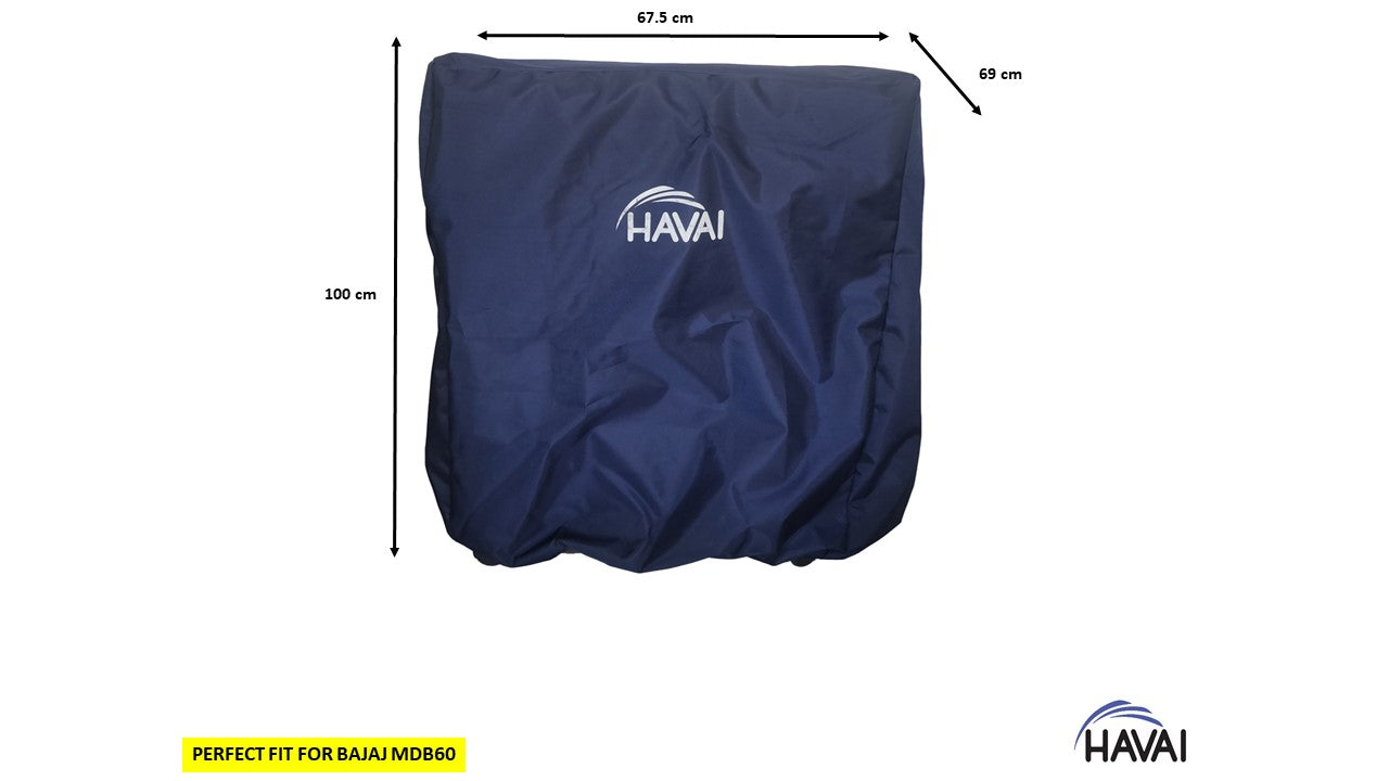 HAVAI Premium Cover for BAJAJ MDB60 Litre Window Cooler 100% Waterproof Cover Size(LXBXH) cm: 67.5 x 69 x 100