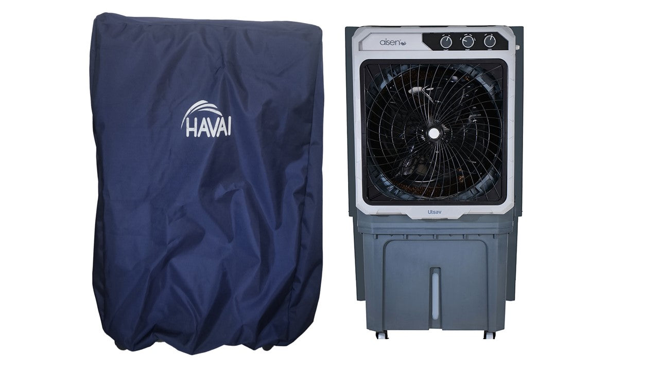 HAVAI Premium Cover for AISEN Utsav 130  Desert Cooler 100% Waterproof Cover Size(LXBXH) cm: 63 X 46 X 110