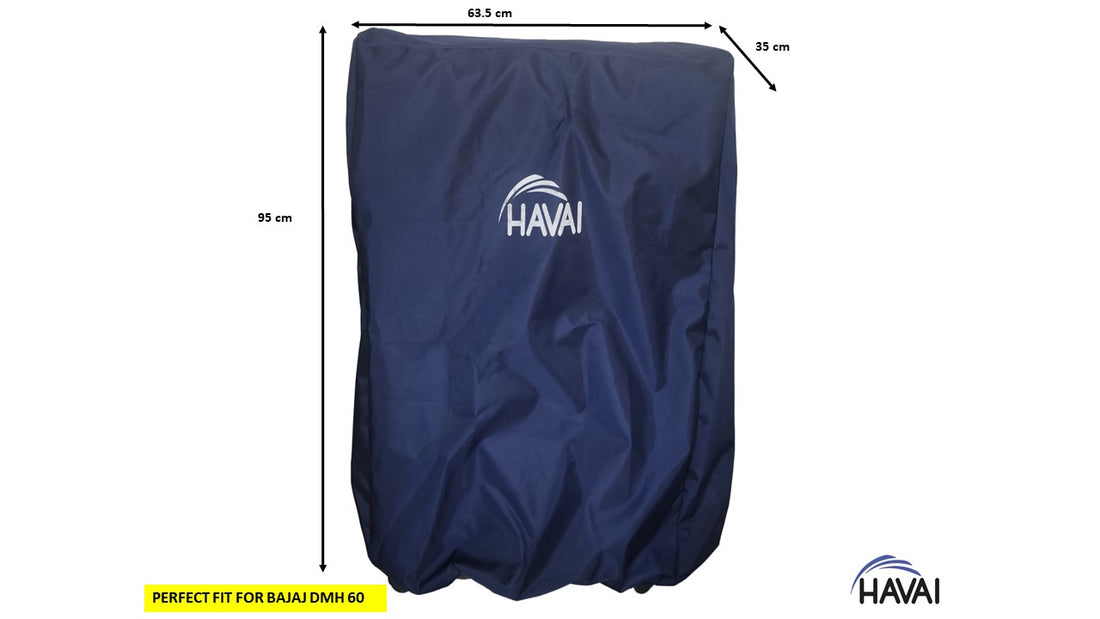 HAVAI Premium Cover for BAJAJ DMH 60 Litre Desert Cooler 100% Waterproof Cover Size(LXBXH) cm: 63.5 x 35 x 95