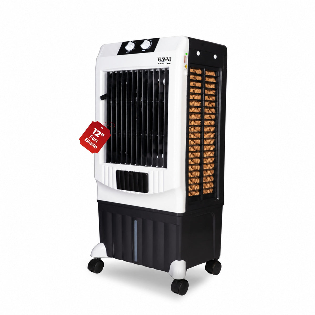 HAVAI Arizona 12 inch Mini Tower Air Cooler | 40L |150 sq ft Rooms |8 ft Throw