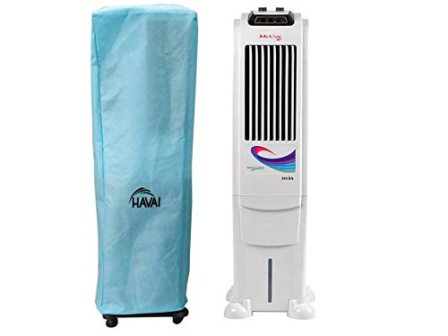 HAVAI Anti Bacterial Cover for McCoy Jet 54 Litre Tower Cooler Water Resistant.Cover Size(LXBXH) cm:42.1 X 42 X 136