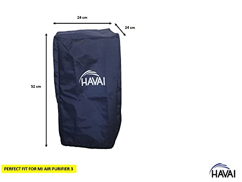 HAVAI Premium Cover for MI 3 Air Purifier 100% Waterproof Size (LXBXH) cm : 24 X 24 X 52