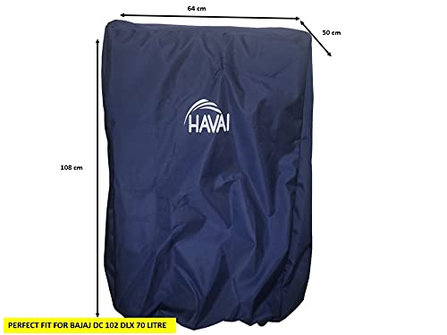 HAVAI Premium Cover for Bajaj DC 102 DLX 70 Litre Desert Cooler 100% Waterproof Cover Size(LXBXH) cm: 64 X 50 X 108