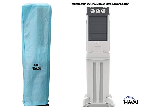 HAVAI Anti Bacterial Cover for Voltas Slim 55 Litre Tower Cooler Water Resistant. Cover Size(LXBXH) cm: 42 X 32 X 128
