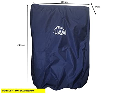 HAVAI Premium Cover for Bajaj Neo 90 Litre Desert Cooler 100% Waterproof Cover Size(LXBXH) cm:65.5 X 47 X 126