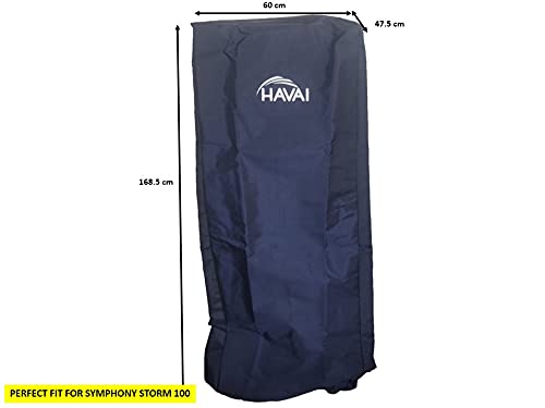 HAVAI Premium Cover for Symphony Storm 100 Litre Desert Cooler 100% Waterproof Cover Size(LXBXH) cm:60 X 47.5 X 168.5