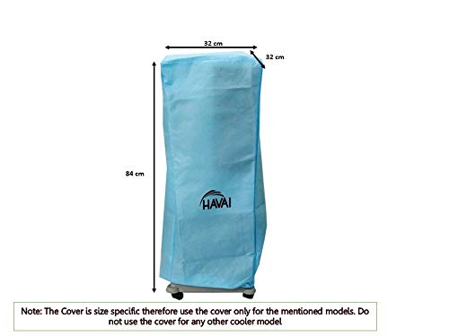 HAVAI Anti Bacterial Cover for Bajaj TMH12 12 Litre Tower Cooler Water Resistant. Cover Size(LXBXH) cm: 32 X 34 X 960