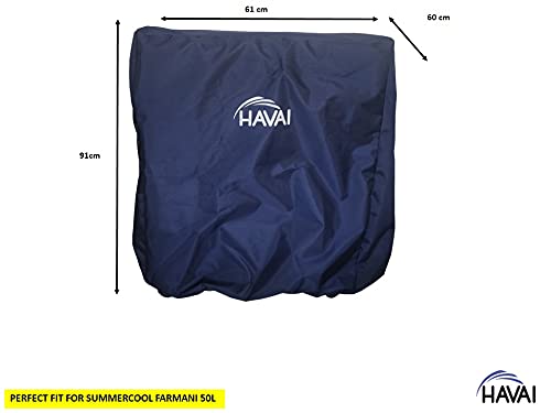 HAVAI Premium Cover for Summercool Farmani 50 Litre Desert Cooler 100% Waterproof Cover Size(LXBXH) cm: 61 X 60 X 91