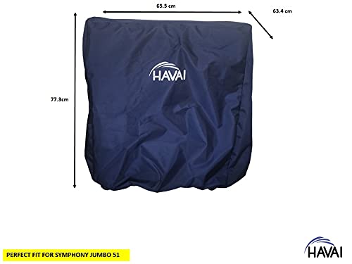 HAVAI Premium Cover for Symphony Jumbo 51 Litre Window Cooler 100% Waterproof Cover Size(LXBXH) cm: 65.5 X 63.4 X 77.3