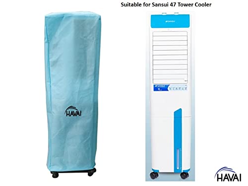 HAVAI Anti Bacterial Cover for Sansui 47 Litre Tower Cooler Water Resistant.Cover Size(LXBXH) cm: 37 X 35 X 131