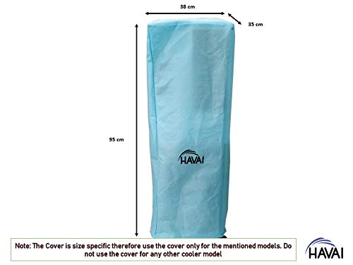 HAVAI Anti Bacterial Cover for Symphony Diet 3D 30i Black Tower Cooler Water Resistant.Cover Size(LXBXH) cm:38 X 35 X 95,1 Piece