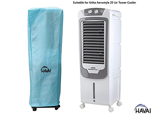 HAVAI Anti Bacterial Cover for Usha Aerostyle 25 Litre Tower Cooler Water Resistant.Cover Size(LXBXH) cm: 34.5 X 36 X 97.5