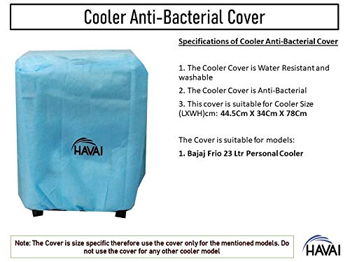HAVAI Anti Bacterial Cover for Bajaj Frio 23 Litre Personal Cooler Water Resistant.Cover Size(LXBXH) cm:44.5 X 34 X 78