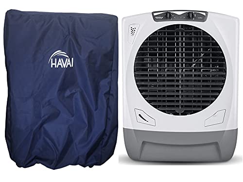 HAVAI Premium Cover for Maharaja Whiteline Rambo 65 Litre Desert Cooler 100% Waterproof Cover Size(LXBXH) cm: 69 X 69 X 87