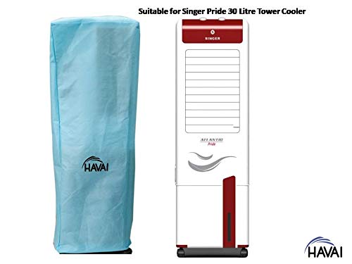 HAVAI Anti Bacterial Cover for Singer Atlantic Pride 30 Litre Tower Cooler Water Resistant.Cover Size(LXBXH) cm:34 X 36 X 113