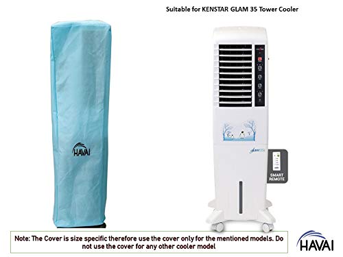 HAVAI Anti Bacterial Cover for Kenstar Glam 35 R Tower Cooler Water Resistant.Cover Size(LXBXH) cm: 40.1 X 41 X 112.6