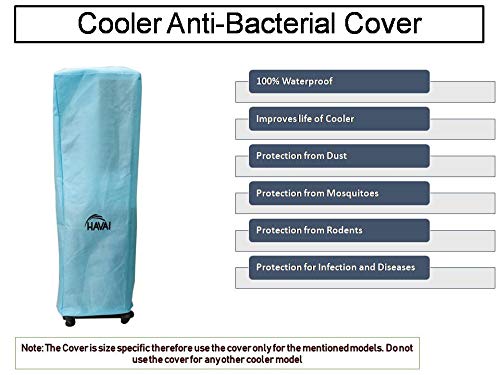 HAVAI Anti Bacterial Cover for Singer Liberty Senior 34 Litre Tower Cooler Water Resistant. Cover Size(LXBXH) cm: 38 X 37 X 118