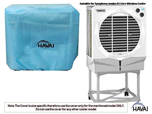 HAVAI Anti Bacterial Cover for Symphony Jumbo 65 Litre Window Cooler Water Resistant.Cover Size(LXBXH) cm:68.4 X 66 X 80.8
