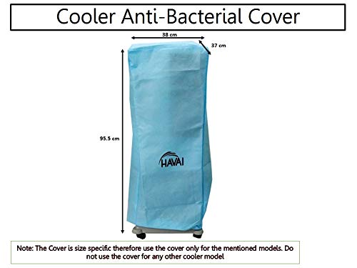 HAVAI Anti Bacterial Cover for Aisen Yuva 20 Litre Tower Cooler Water Resistant.Cover Size(LXBXH) cm: 38 X 37 X 95.5