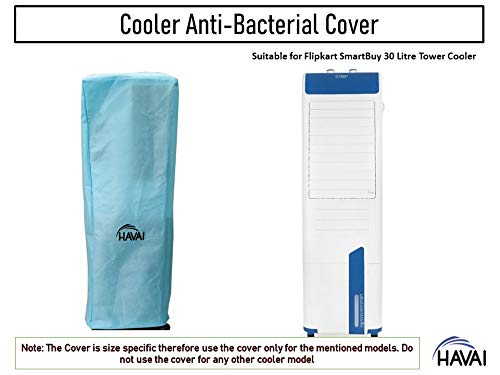 HAVAI Anti Bacterial Cover for SmartBuy 30 Litre Tower Cooler Water Resistant.Cover Size(LXBXH) cm:34 X 36 X 113