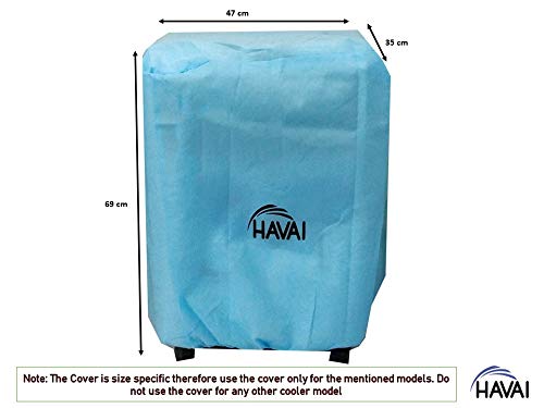 HAVAI Anti Bacterial Cover for Symphony Touch 20 Litre Personal Cooler Water Resistant.Cover Size(LXBXH) cm: 48 X 36 X 69