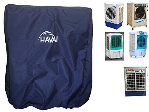 HAVAI Premium Cooler Cover with Size (LXBXH) cm: 70 X 58 X 118-100% Waterproof, Dark Blue Colour