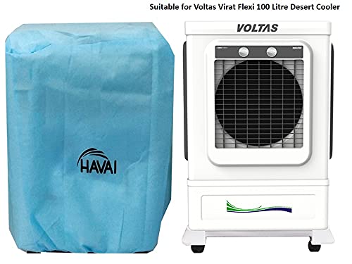HAVAI Anti Bacterial Cover for Voltas Virat Flexi 100 Litre Desert Cooler Water Resistant.Cover Size(LXBXH) cm: 70 X 59 X 100