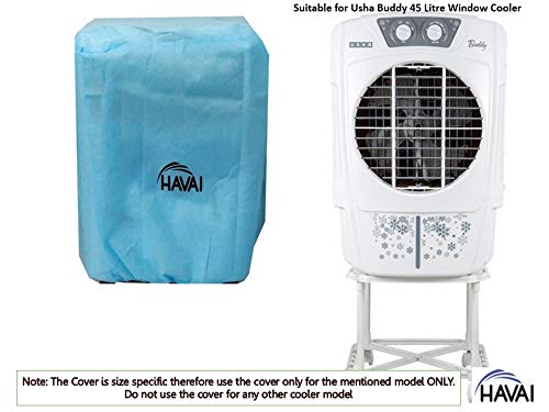 HAVAI Anti Bacterial Cover for Usha Buddy 45 Litre Window Cooler Water Resistant.Cover Size(LXBXH) cm:56 X 55 X 79