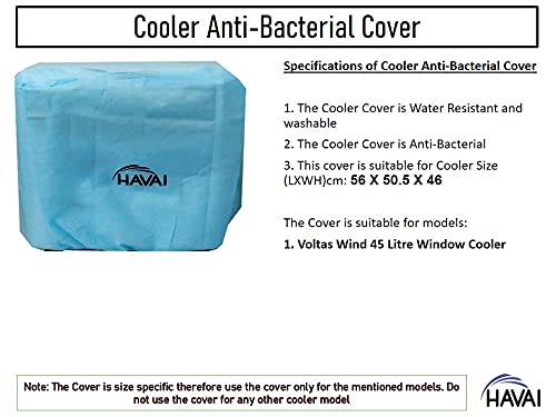HAVAI Anti Bacterial Cover for Voltas Wind 45 Litre Window Cooler Water Resistant.Cover Size(LXBXH) cm: 56 X 50.5 X 46.5