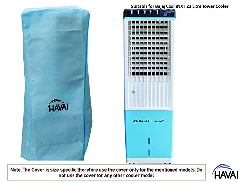 HAVAI Anti Bacterial Cover for Bajaj Cool iNXT 22 Litre Tower Cooler Water Resistant.Cover Size(LXBXH) cm:33.5 X 29.5 X 92.5