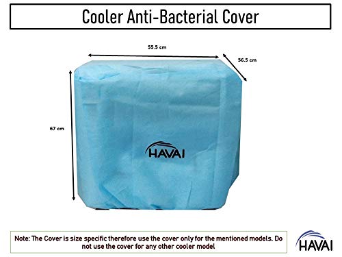 HAVAI Anti Bacterial Cover for Usha Azzuro 50 Litre Window Cooler Water Resistant.Cover Size(LXBXH) cm:55.5 X 56.5 X 67