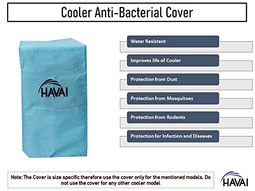 HAVAI Anti Bacterial Cover for USHA Atomaria 9 Litre Personal Cooler Water Resistant.Cover Size(LXBXH) cm: 25 X 27.5 X 65.5
