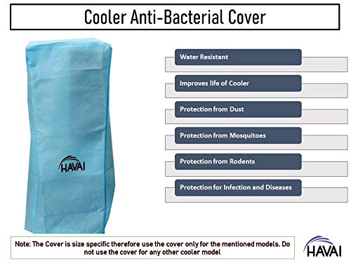 HAVAI Anti Bacterial Cover for Symphony Diet 22i Tower Cooler Water Resistant.Cover Size(LXBXH) cm:30 X 33 X 94.3