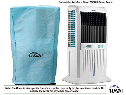 HAVAI Anti Bacterial Cover for Symphony Storm 70i/70 XL Diet Tower Cooler Water Resistant.Cover Size(LXBXH) cm:64.5 X 51 X 112.5