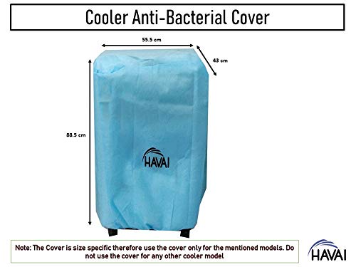 HAVAI Anti Bacterial Cover for Symphony Hi Cool Sense Black 31 Litre Personal Cooler Water Resistant.Cover Size(LXBXH) cm:55.5 X 43 X 88.5