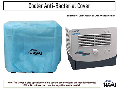 HAVAI Anti Bacterial Cover for Usha Azzuro 50 Litre Window Cooler Water Resistant.Cover Size(LXBXH) cm:55.5 X 56.5 X 67