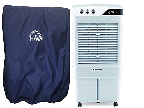 HAVAI Premium Cover for Bajaj Neo 90 Litre Desert Cooler 100% Waterproof Cover Size(LXBXH) cm:65.5 X 47 X 126